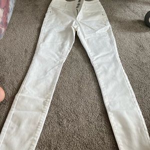 Refuge White High-rise Pants